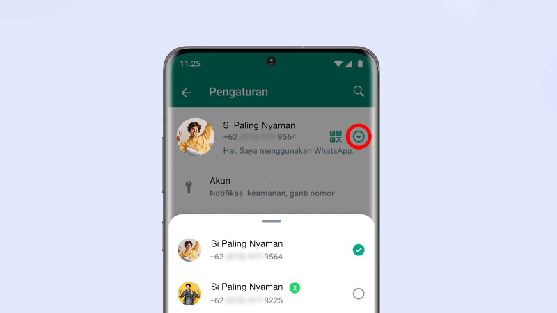 Image RESMI NIH! WA LUNCURIN FITUR MULTIPLE ACCOUNT BIAR GAK RIBET BAWA DUA HAPE